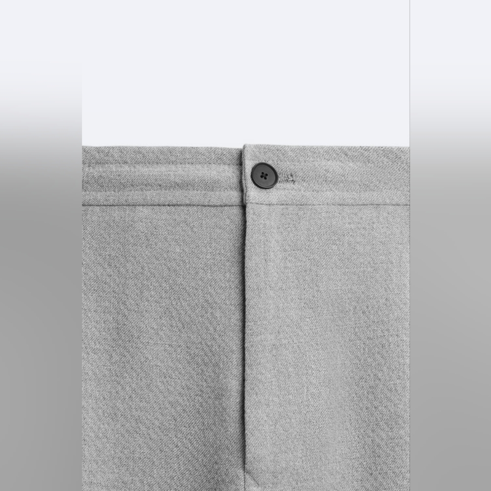 NWT Zara Grey Pleated Trousers - Picture 10 of 15